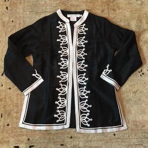 Gretchen Scott 100% Silk Dupioni Moroccan Jacket M